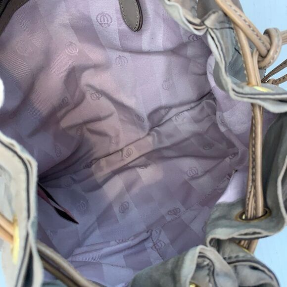 Juicy Couture Brown Leather Shoulder Bag Purse Gold Hardware Slouchy Tote Hobo - Picture 10 of 13